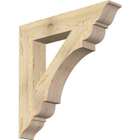Ekena Millwork Olympic Traditional Rough Sawn Bracket, Douglas Fir, 6"W x 36"D x 36"H BKT06X36X36OLY01RDF